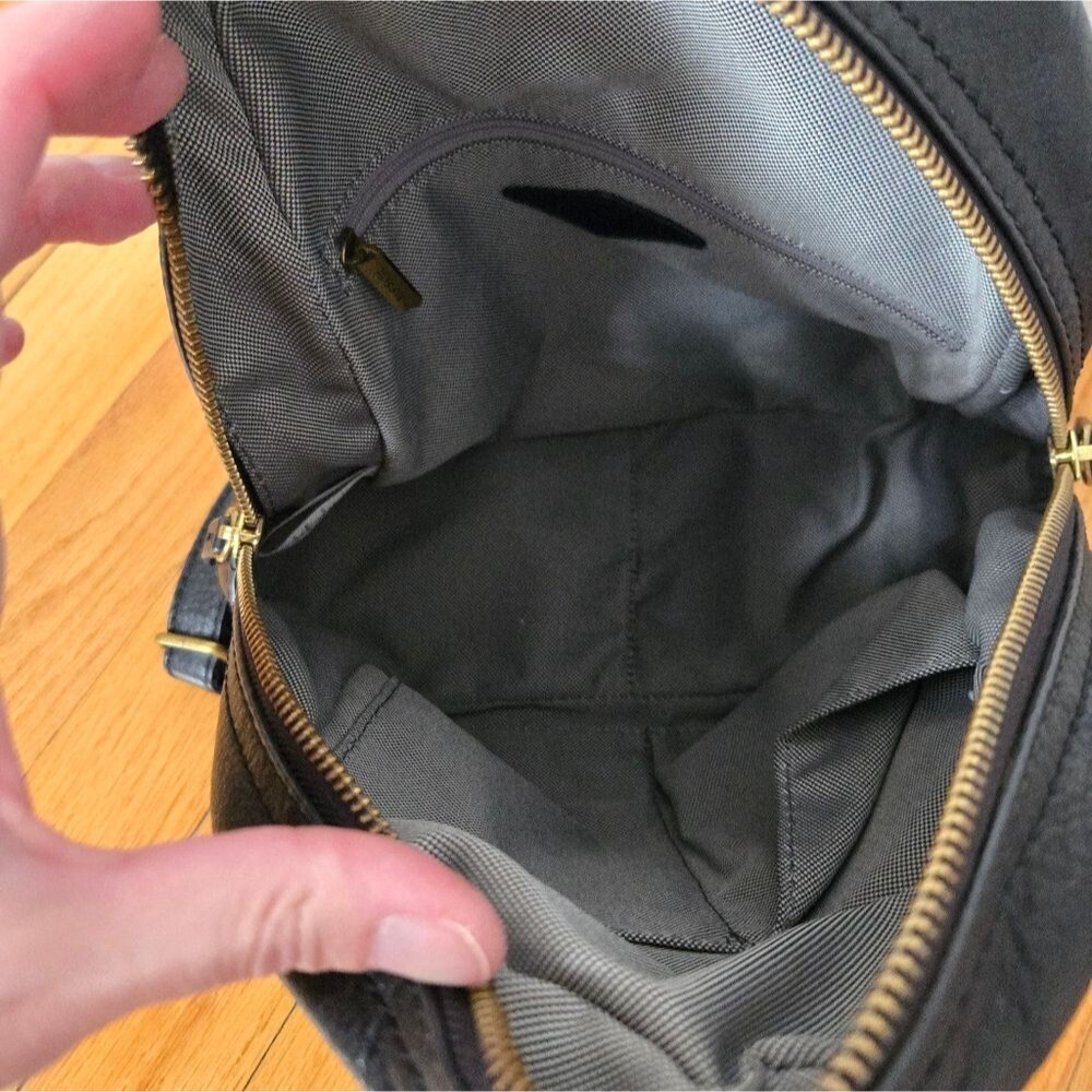 Fossil Leather Backpack Purse Travel Euro Trip - Picture 6 of 11